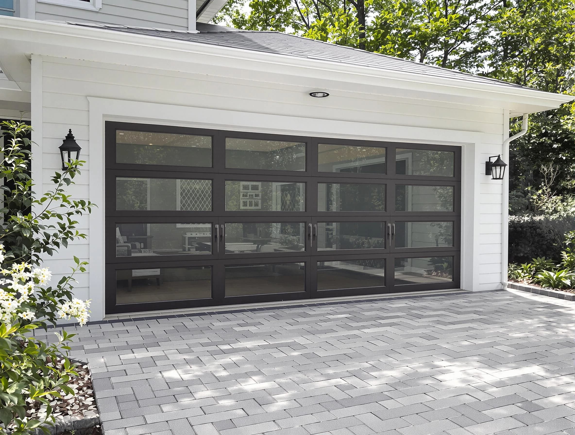 New Bedford Garage Door Repair design specialist presenting custom garage door options to New Bedford homeowner