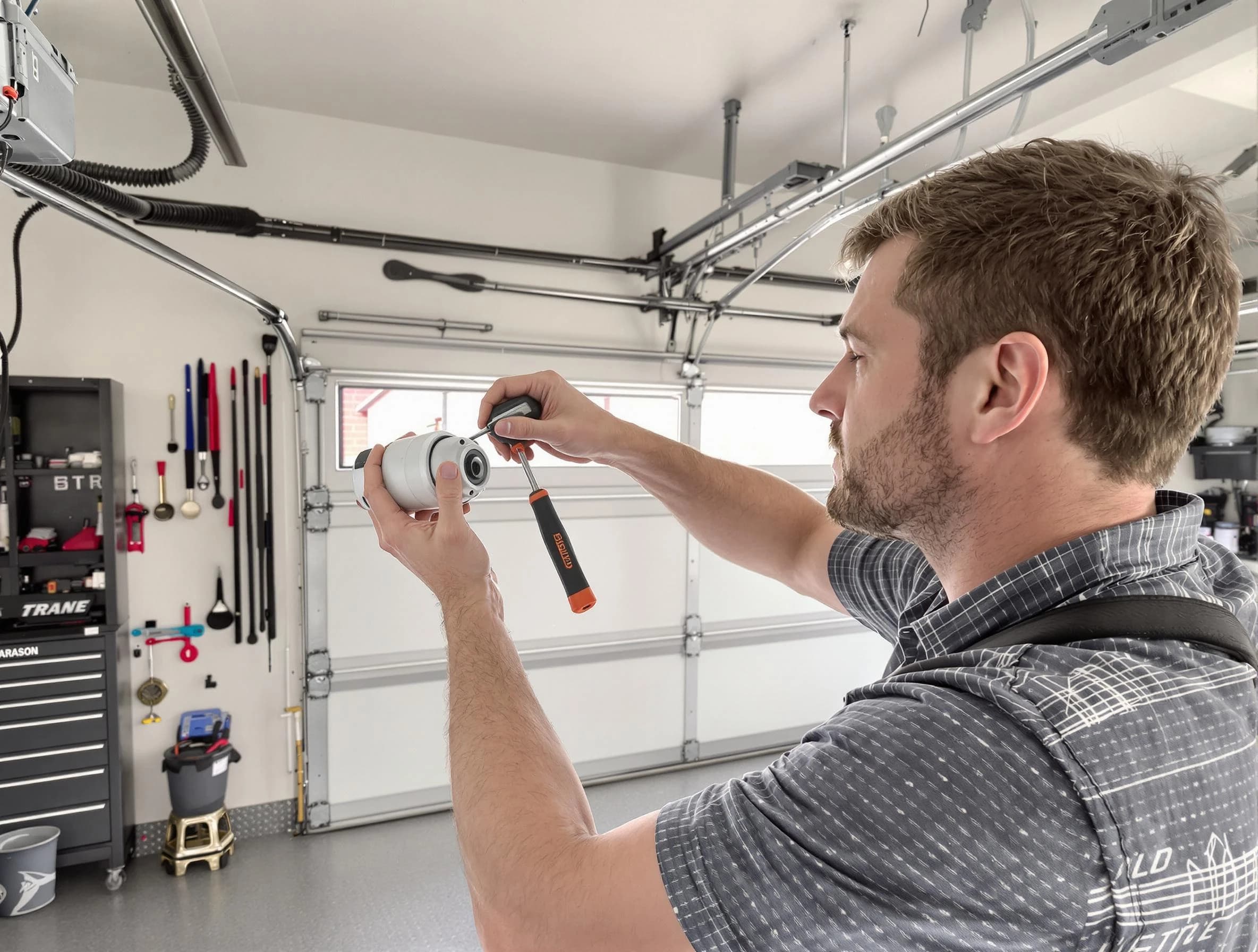 Garage door opener repair service by New Bedford Garage Door Repair in New Bedford