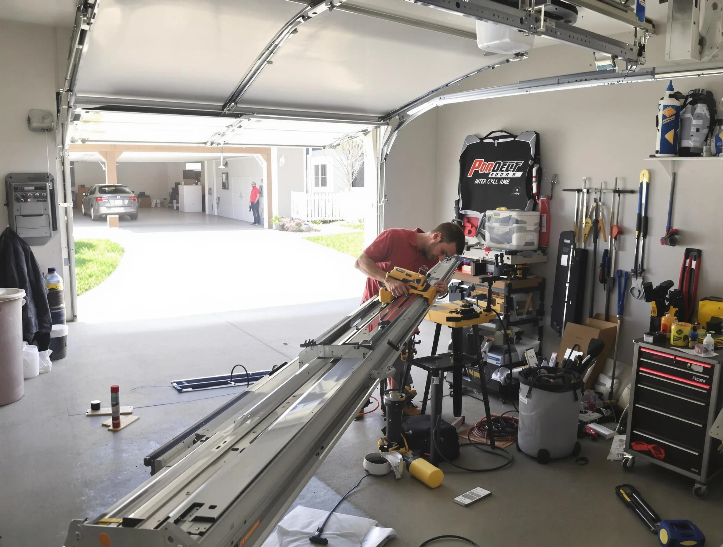 New Bedford Garage Door Repair expert performing track repair in New Bedford