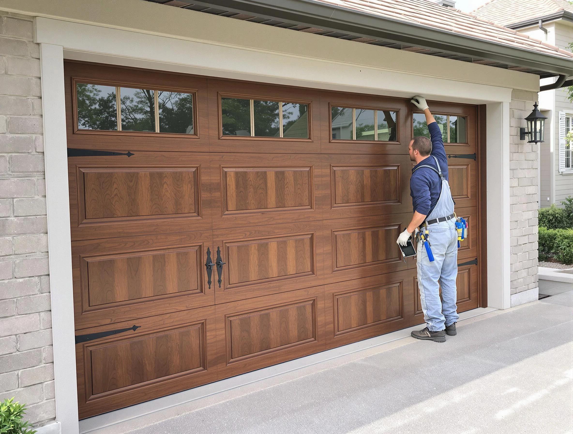 Custom garage door showcase by New Bedford Garage Door Repair in New Bedford